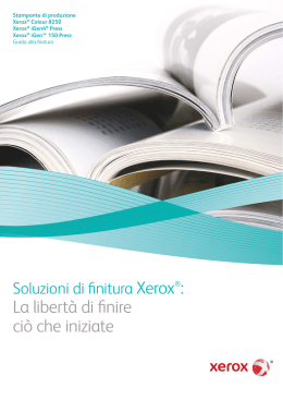 Xerox iGen4 Finitura