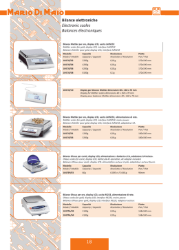 18 Bilance elettroniche Electronic scales Balances &eacute;lectroniques