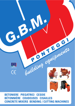 NEW TIPO A - G.B.M. Building Equipments
