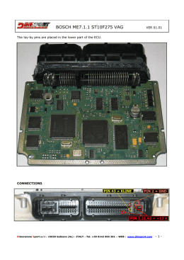 BOSCH ME7.1.1 ST10F275 VAG