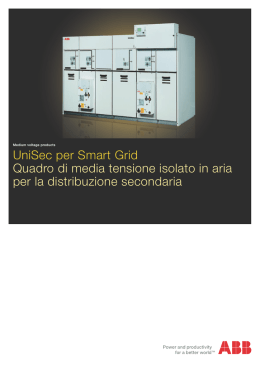 UniSec per Smart Grid Quadro di media tensione isolato in