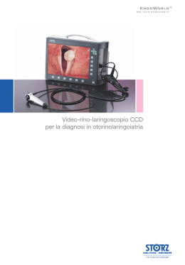 Video-rino-laringoscopio CCD per la diagnosi in
