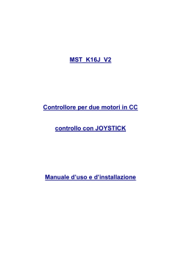 MST_K16J_V2 Controllore per due motori in CC controllo