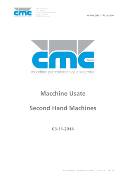 Macchine Usate Second Hand Machines