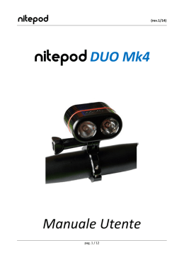 nitepod DUO Mk4 Manuale Utente