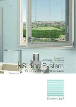 Sliding System - Pellini ScreenLine