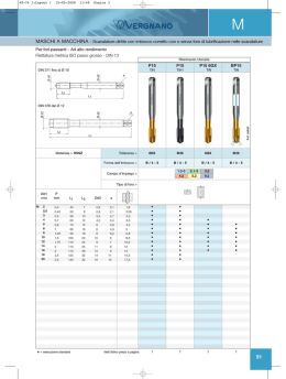 Visualizza PDF Maschi Serie P in HSS Sinterizzati