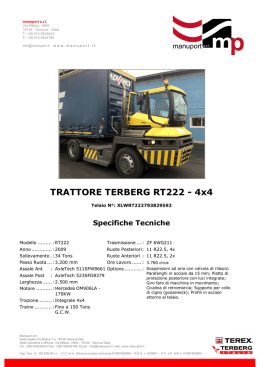 TRATTORE TERBERG RT222 - 4x4