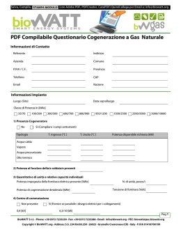 PDF Compilabile Questionario Cogenerazione a Gas