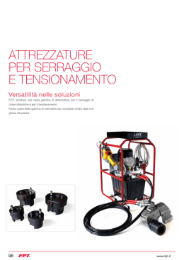 ATTREZZATURE PER SERRAGGIO E TENSIONAMENTO