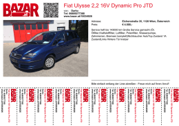Fiat Ulysse 2,2 16V Dynamic Pro JTD