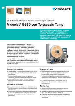 Videojet® 9550 con Telescopic Tamp