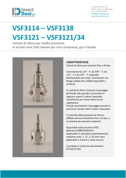 VSF3114 – VSF3138 VSF3121 – VSF3121/34