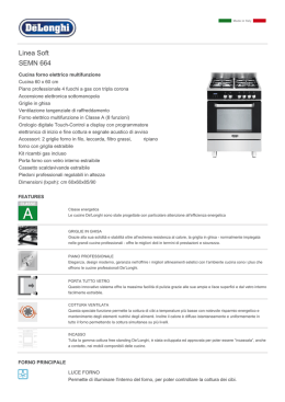 Linea Soft SEMN 664 - De` Longhi Cookers Forni Piani Cappe Cucine