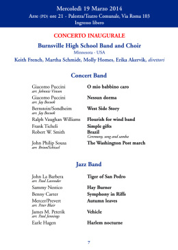 Concert Band - Comune di Arre