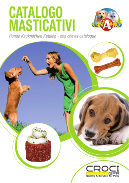 CATALOGO MASTICATIVI Hunde Kauknochen Katalog