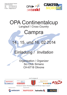 OPA Continentalcup Campra - ALGE
