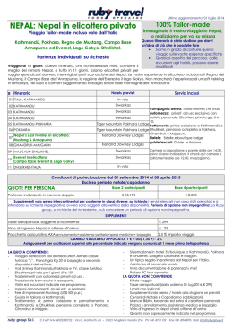 NEPAL IN ELICOTTERO inverno 2014-15