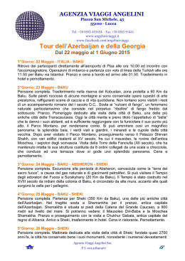 Tour dell`Azerbaijan e della Georgia