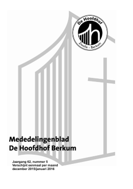 Kerkblad De Hoofdhof