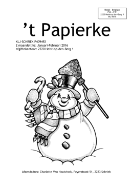 `t Papierke - KLJ Schriek