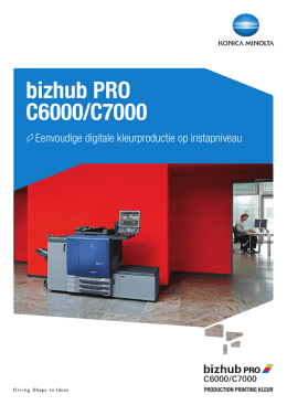 bizhub PRO C6000/C7000