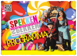 Brochure - Kindertheaterfestival Spekken