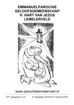 Parochieblad - Parochie Lemelerveld