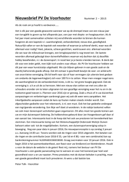 Nieuwsbrief no.2 - PV de Voorhouter postduiven vereniging te