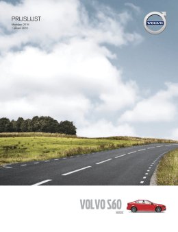 Prijslijst Volvo S60 Nordic