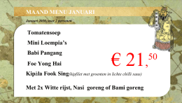 maandmenu - Fook Sing