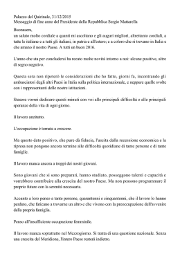 Documento PDF - Presidenza della Repubblica