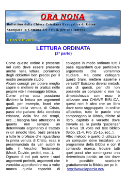 ORA NONA - Chiesa Cristiana Evangelica Friulana Via Croazia 14/1