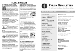 Parish Newsletter - Our Lady Help of Christians