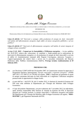 Decreto MiSE DGMEREEN - Ministero dello Sviluppo Economico
