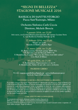 Programma/1 - Chiesa di Milano