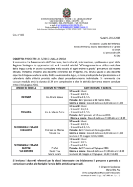 105 PROGETTO LINGUA SARDA - Istituto Comprensivo Fermi+