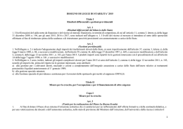 Legge di Stabilit&agrave; 2015 - La Presidenza del Consiglio dei Ministri