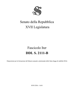 DDL S. 2111-B - Senato della Repubblica