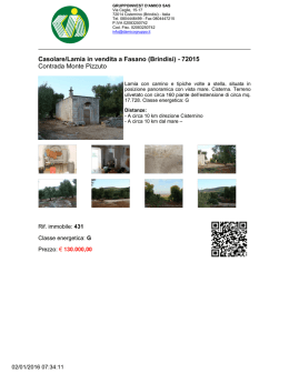 Casolare/Lamia in vendita a Fasano (Brindisi)