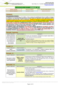 01-2016 Scadenziario - Nevi e Delendati Consulting