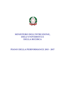 Piano della performance 2015/2017