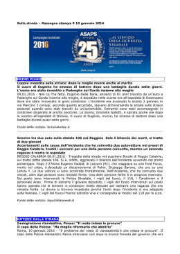 Leggi la rassegna del 9 e 10 gennaio 2016