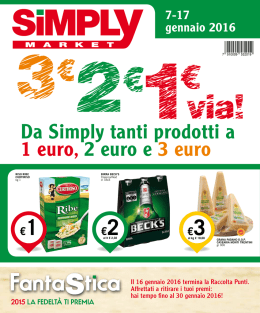 Da Simply tanti prodotti a 1 euro, 2 euro e 3 euro