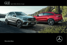 Scarica il catalogo del nuovo GLE SUV  - Mercedes-Benz