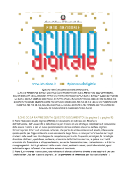 Piano Nazionale Scuola Digitale