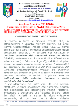 CU26 DP NAPOLI - Comitato Regionale Campania