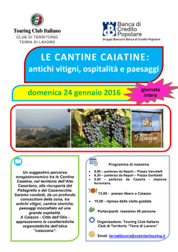 LE CANTINE CAIATINE: - Touring Club Italiano