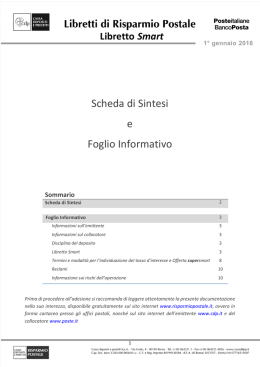 Libretto Smart - Cassa depositi e prestiti spa