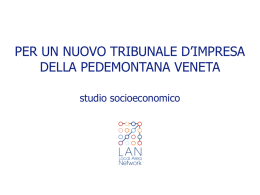per un nuovo tribunale d`impresa della pedemontana